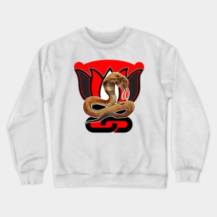 Serpent Naja snake with the victim Crewneck Sweatshirt